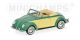 430052137 MINICHAMPS 1:43 VOLKSWAGEN HEBMUELLER CABRIOLET - 1949 - GREEN/MELON