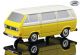 05122 SCHUCO 1:87 Piccolo VW T3 Bus  gelb wei&szlig; 1986