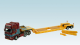  320.93.07 NZG 1:50  Scania R 6x4 Van de Wetering 2-as Pendel-X dieplader met  schaal