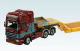  320.93.07 NZG 1:50  Scania R 6x4 Van de Wetering 2-as Pendel-X dieplader met  schaal