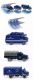 09906858 Wiking 1:87 THW SET Parkhalle MB L 710 MB L 406 Opel Blitz 60 Jahre THW in Deutschland