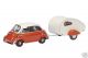 02347 Schuco 1:43 BMW 600 mit Wohnwagen