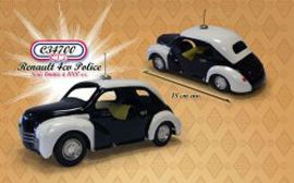 Klicken um zu vergrößern C34700 CIJ Blech Modell Renault 4CV police tôle Norev ca. 1:24